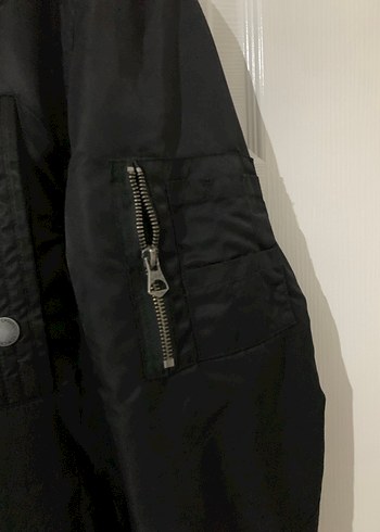 Düğmeli Siyah Erkek Mont - Görsel 3