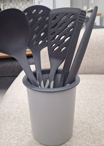 Gri Plastik Mutfak Kaşıklığı , tupperware