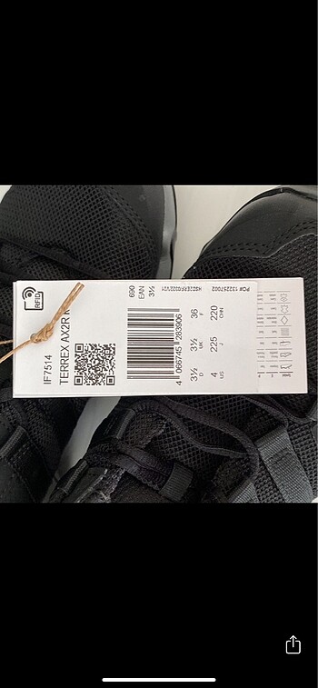 Adidas Adidas Terrex 36 numara etiketli