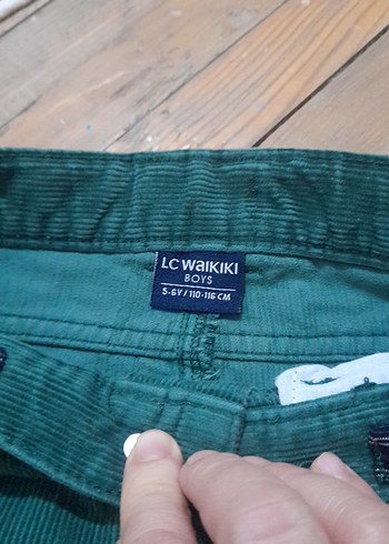 LC Waikiki Erkek Çocuk Yeşil kadife pantolon