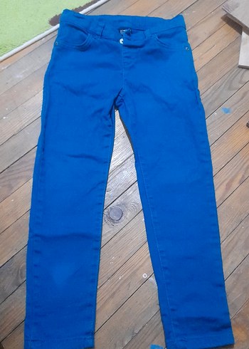 Mavi Erkek Çocuk Düz Denim Pantolon