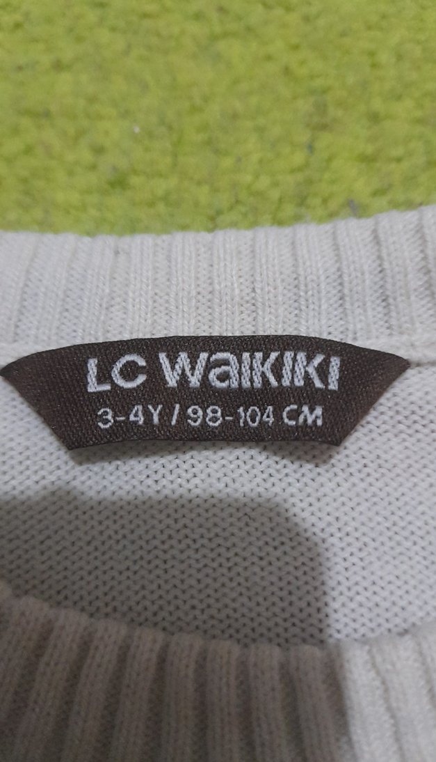 Pamuklu Erkek Çocuk Gri Örgü Süveter - Görsel 2