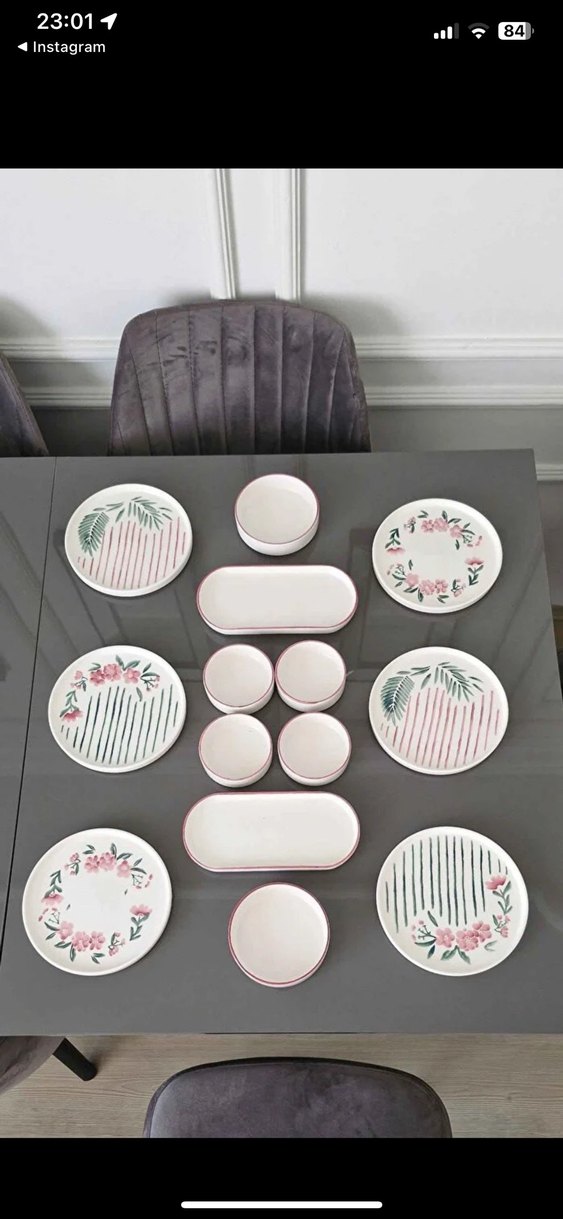 Kitchen Life 14 Parça 6 Kişilik Sakura Kahvaltı Takımı - Görsel 2