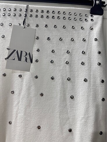 m Beden beyaz Renk Zara triko elbise