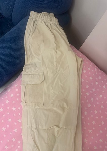 m Beden ten rengi Renk Bej Rahat Kesim Midi Kadın Kumaş Pantolon