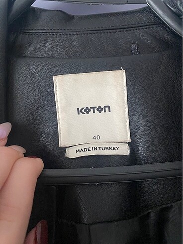 Koton Koton deri trençkot