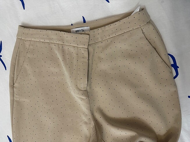 Ipekyol taşlı kumaş pantolon