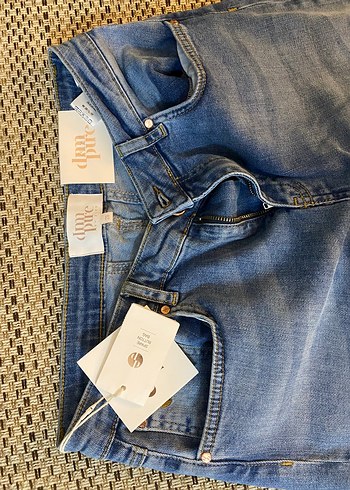 Parlak Mavi Kadın Denim Midi Kot Pantolon - Görsel 2