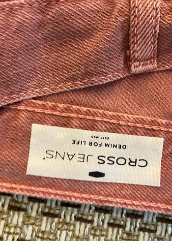 Kadın Pembe Midi Kot Pantolon Fermuarlı - Görsel 3