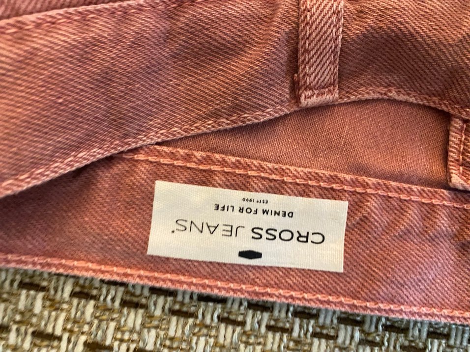 Kadın Pembe Midi Kot Pantolon Fermuarlı - Görsel 3