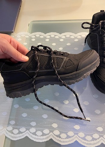 Siyah Erkek Spor Ayakkabı Bağcıkları - Görsel 2