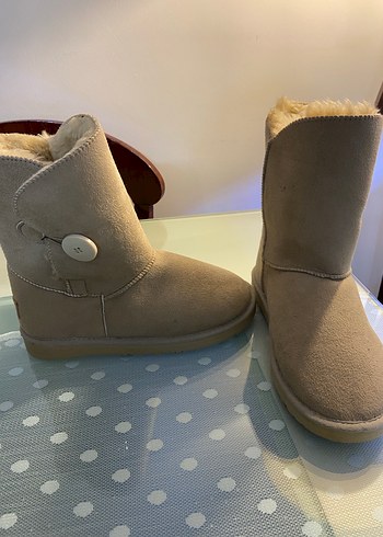 Bej Süet Kadın Dolgu Topuklu Bot - Görsel 2