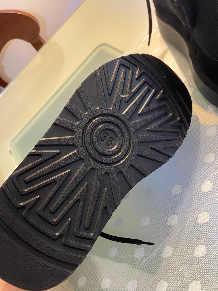 Siyah Süet Kadın Dolgu Topuk Bot - Görsel 3