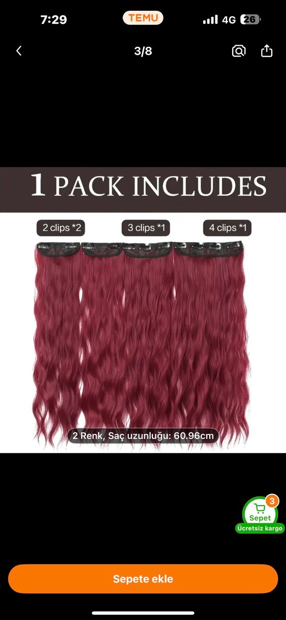 Kızıl ek saç - Görsel 3