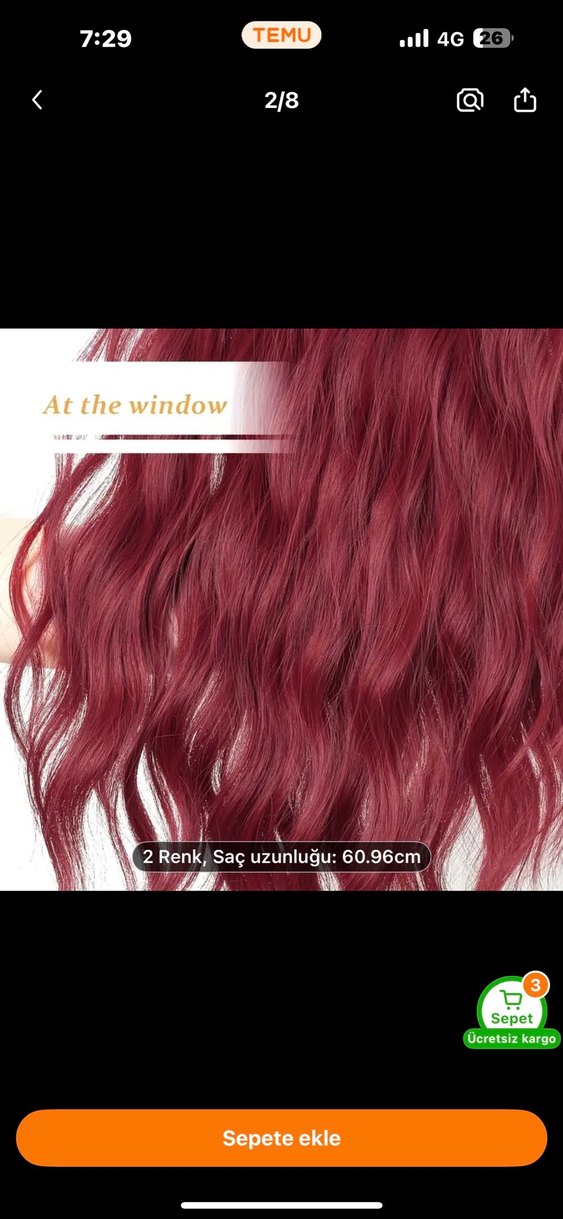 Kızıl ek saç - Görsel 2