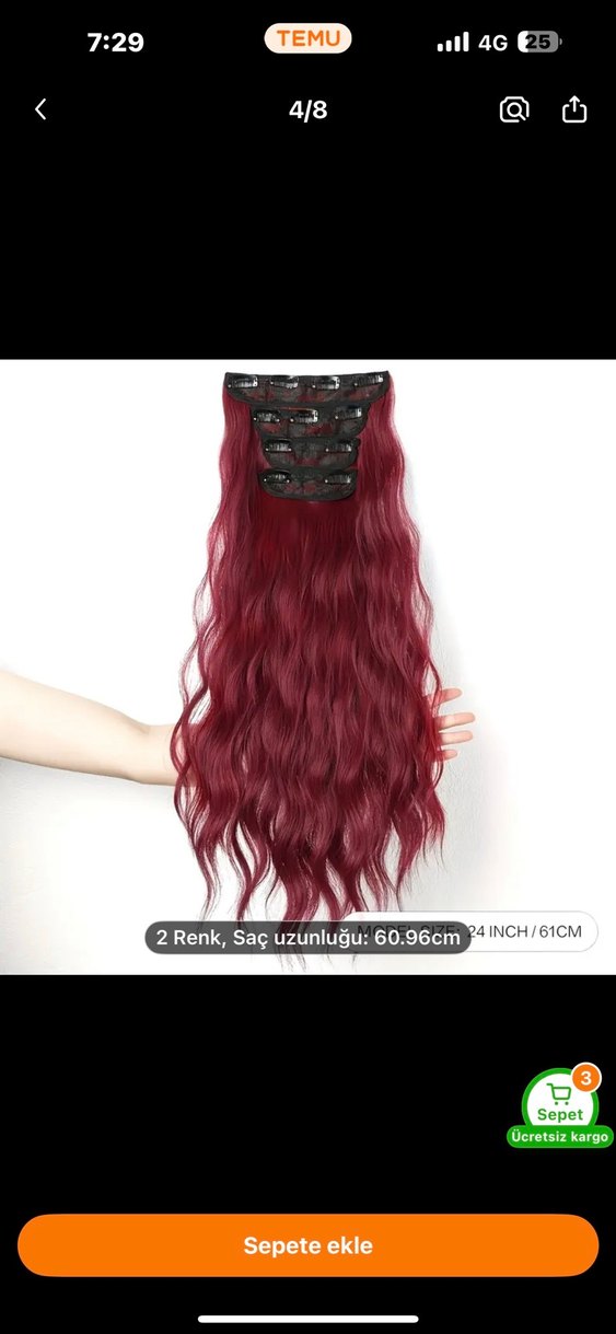 Kızıl ek saç - Görsel 4
