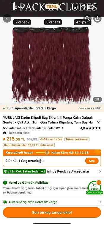 Kızıl ek saç - Görsel 3