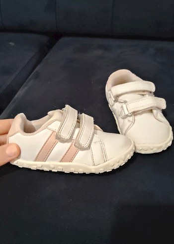 Beyaz kız Çocuk Sneakers Velcro Bantlı - Görsel 7