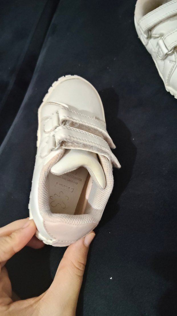Beyaz kız Çocuk Sneakers Velcro Bantlı - Görsel 5