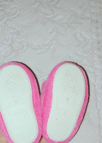 Nakışlı Pembe Kız Çocuk Sıcak Terlik - Görsel 2