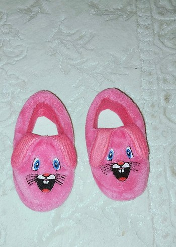 Nakışlı Pembe Kız Çocuk Sıcak Terlik - Görsel 3