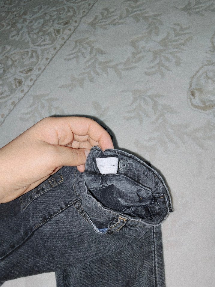 Erkek Çocuk Gri Denim Pantolon - Görsel 3
