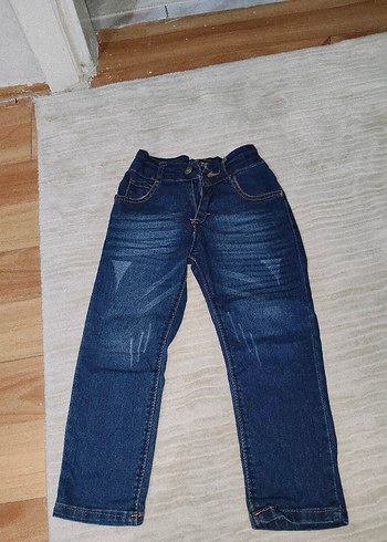 Parlak Mavi Erkek Çocuk Denim Pantolon