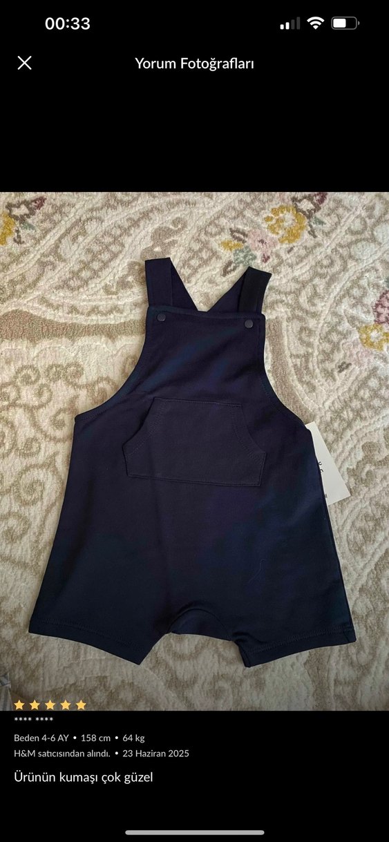 Lacivert Erkek Çocuk Salopet - Görsel 2