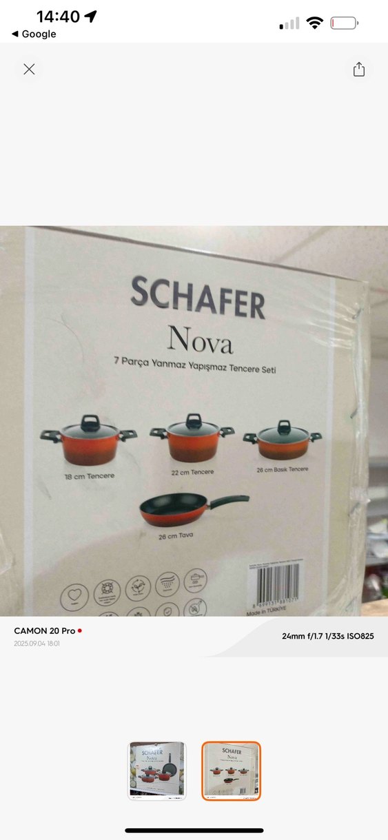 Schafer Nova 7 Parça Kırmızı Tencere Seti - Görsel 2