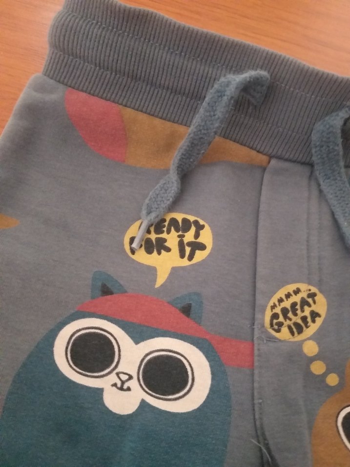 Gri Pamuklu Baskılı Erkek Çocuk Eşofman Altı - Görsel 3