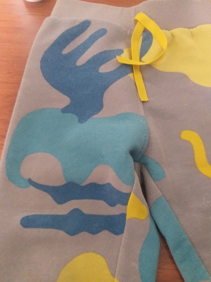 Çocuk Bağcıklı Renkli Jogger Eşofman Altı - Görsel 3