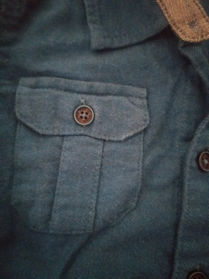 Mavi Erkek Çocuk Denim Gömlek - Görsel 3