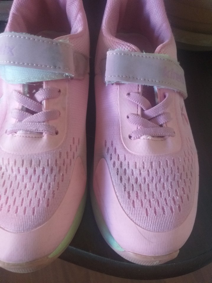 Kinetux Pembe Bağcıklı Kız Çocuk Spor Ayakkabı - Görsel 4