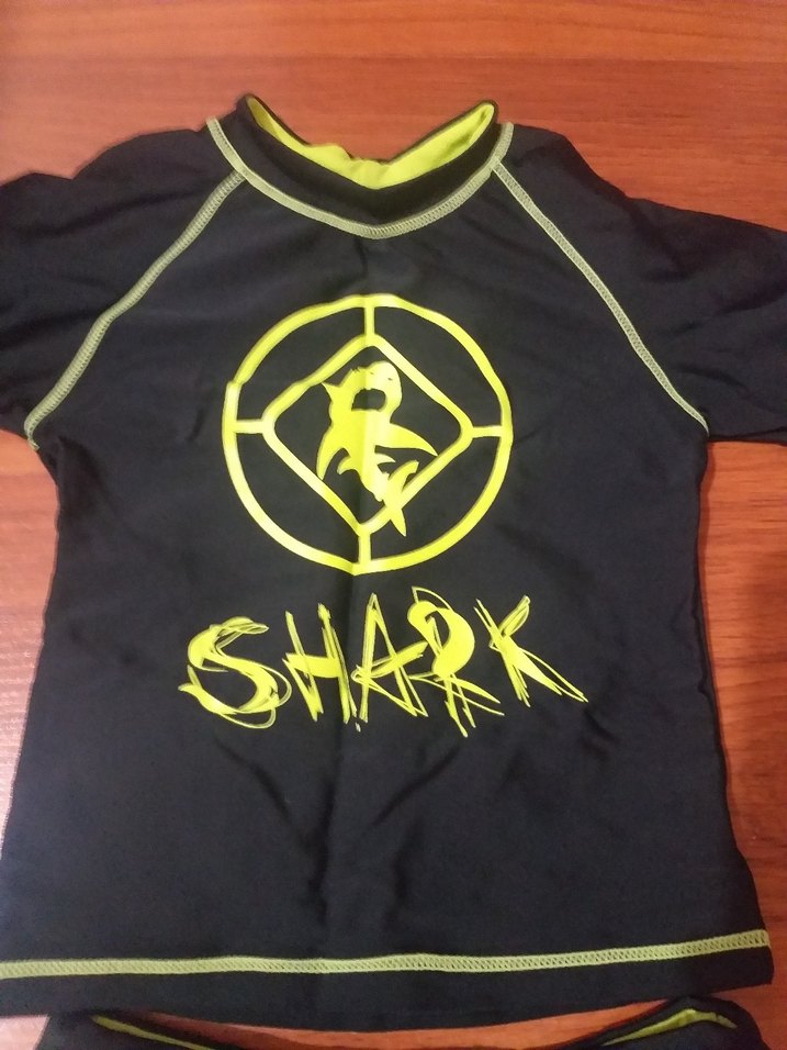 Siyah Erkek Çocuk Kısa Kollu Deniz Kıyafeti - Görsel 2