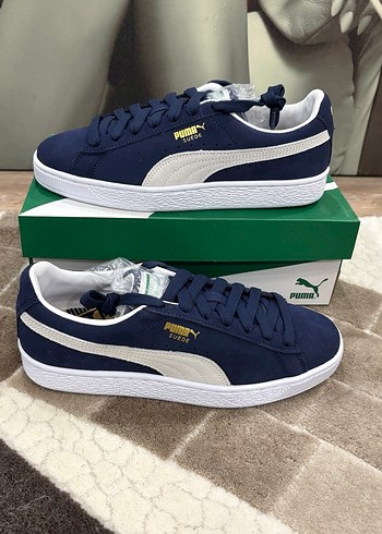 Puma Suede Classic Kadın Lacivert Spor Ayakkabı Sneaker - Görsel 2