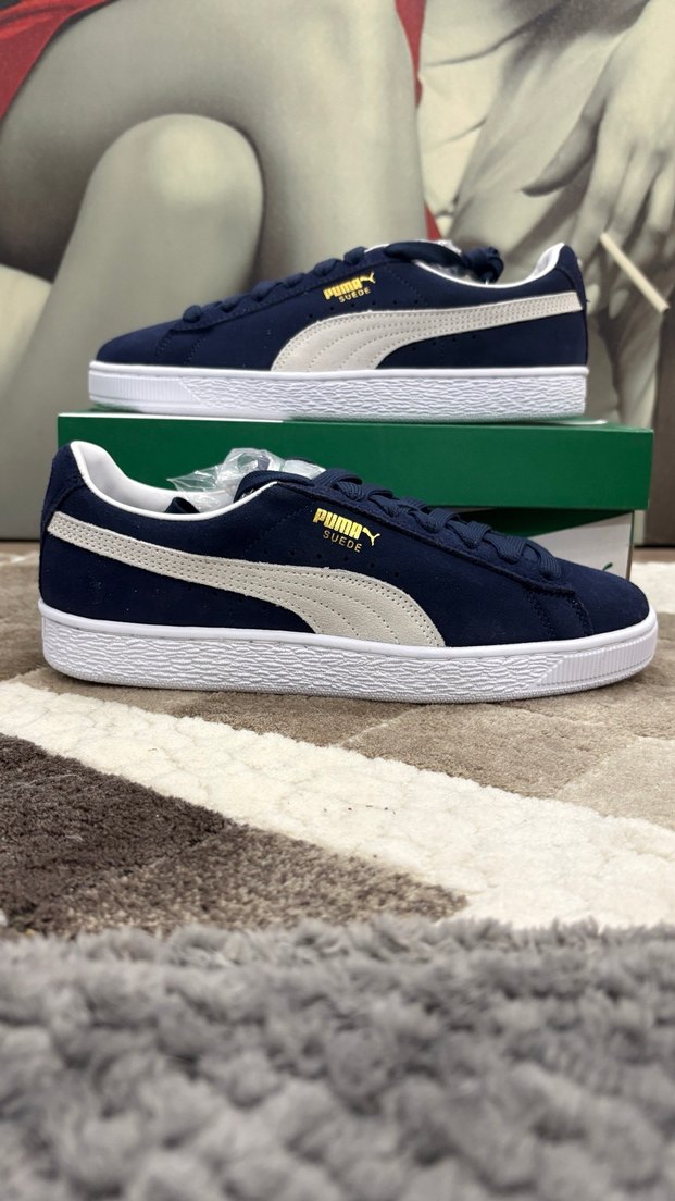 Puma Suede Classic Kadın Lacivert Spor Ayakkabı Sneaker - Görsel 3