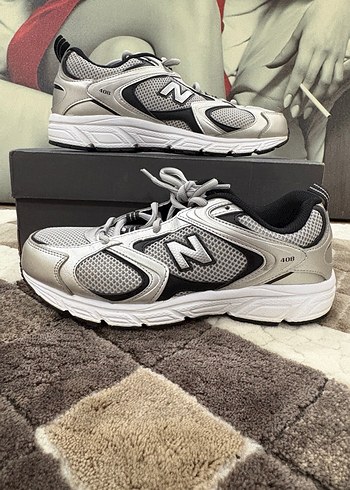 New Balance 408 Kadın Gri Sneaker Spor Ayakkabı - Görsel 2
