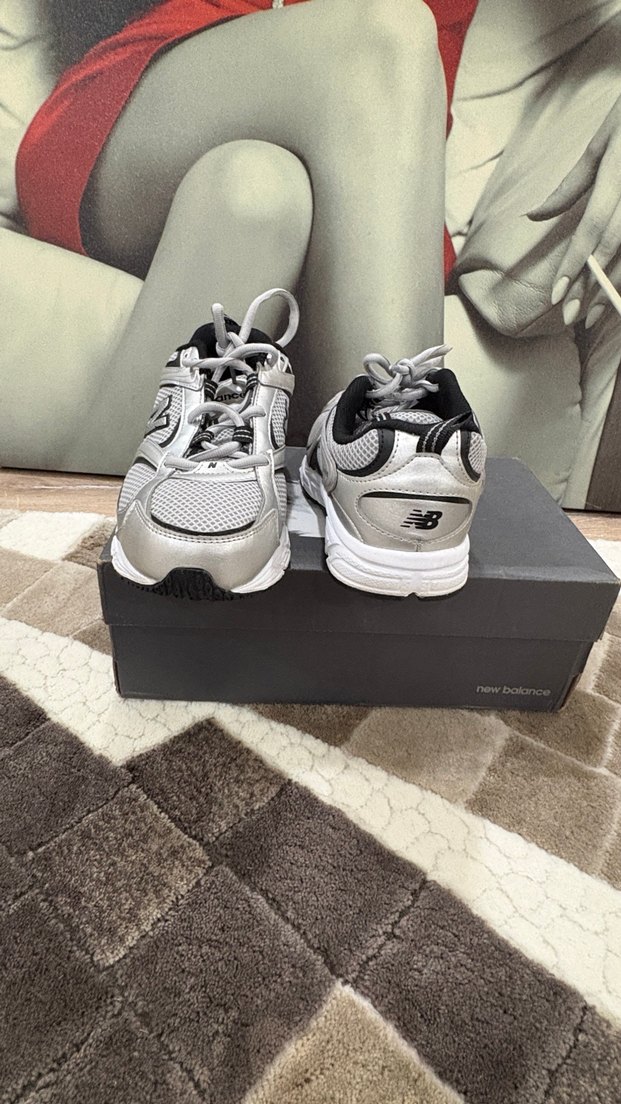 New Balance 408 Kadın Gri Sneaker Spor Ayakkabı - Görsel 4