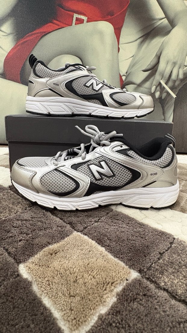 New Balance 408 Kadın Gri Sneaker Spor Ayakkabı - Görsel 2