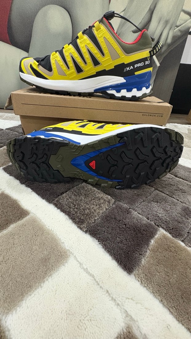 Salomon Xa Pro 3D V9 Gore-Tex Erkek Sarı Outdoor Ayakkabı - Görsel 4