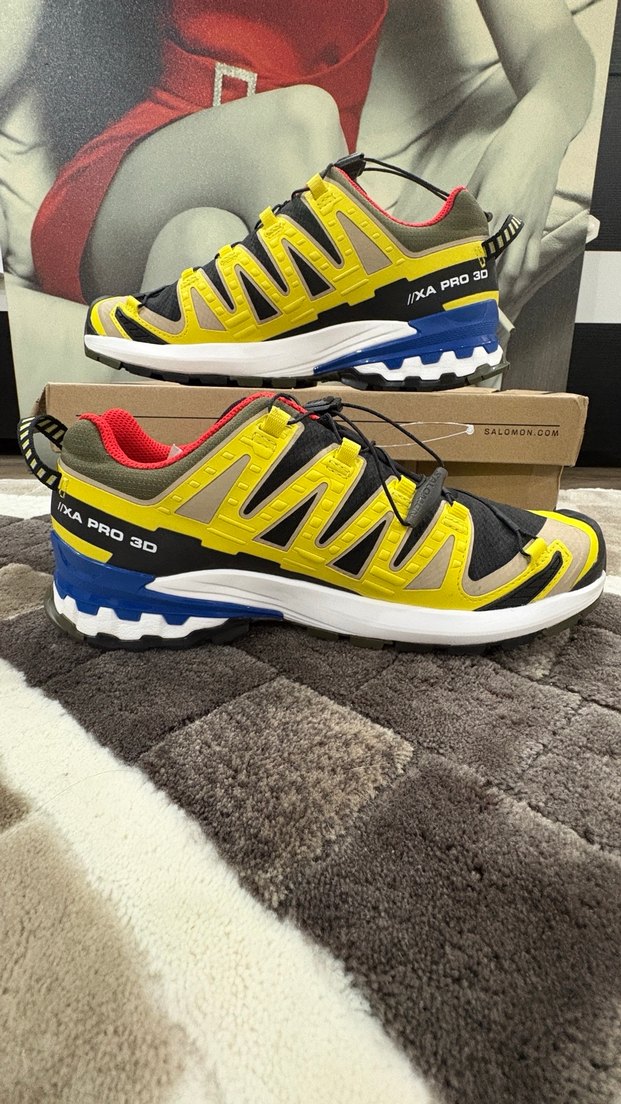 Salomon Xa Pro 3D V9 Gore-Tex Erkek Sarı Outdoor Ayakkabı - Görsel 3