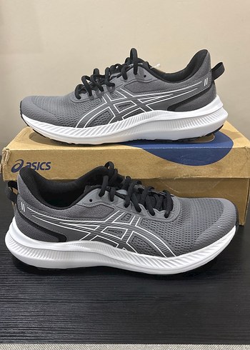 Asics Gri Siyah Kosu Ayakkabisi