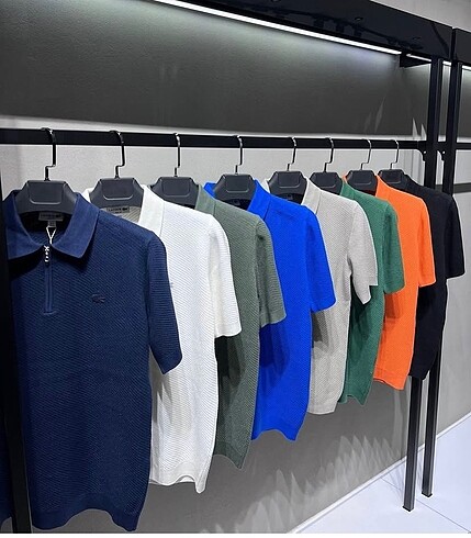 l/xl Beden Lacoste Yarım Fermuarlı Triko