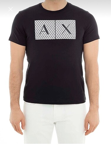 Armani Exchange Erkek Siyah T-shirt