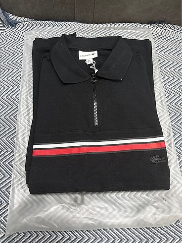 Lacoste Siyah Çelikörme T-shirt