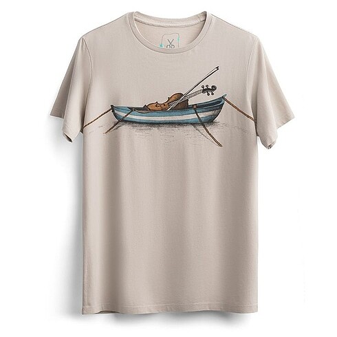 Kaft Erkek Krem T-shirt