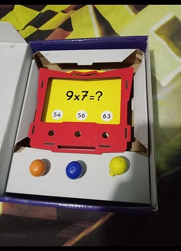 Çarpim tablosu öğreten oyuncak