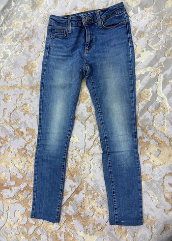 Colin's Kadın Parlak Mavi Baskılı Denim Pantolon
