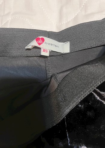 Koton Koton kadife siyah gotik etek