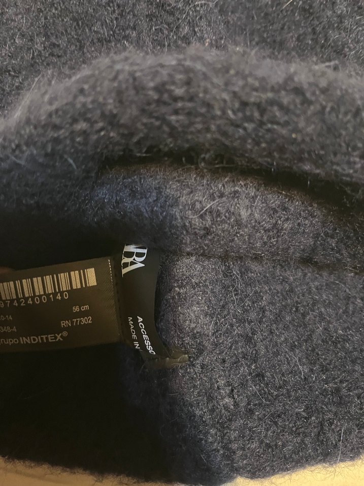 Zara Lacivert Yün Örgü Bere - Görsel 3